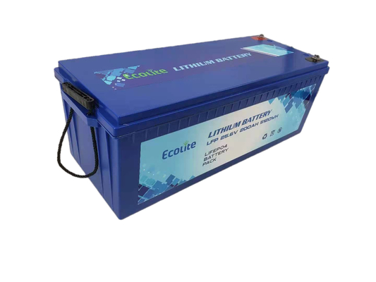 24V 200Ah LiFePO4 bateria de lítio ciclo profundo para caravana caravana casas de barco ao ar livre
