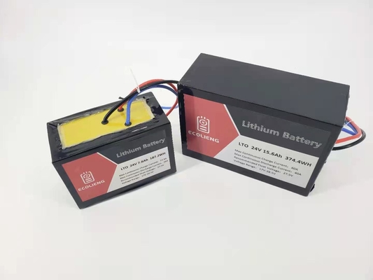 Bateria LTO de titaniato de lítio de 24V 7,8Ah para rastreador solar / porta elétrica