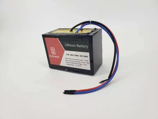 Bateria LTO de titaniato de lítio de 24V 7,8Ah para rastreador solar / porta elétrica