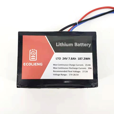 ECOLTO-T2407 Bateria LTO 24V 7,8Ah Bateria Litium Titanato LTO