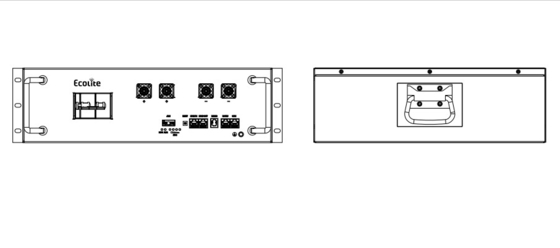 51.2V 100A Bateria do sistema de armazenamento de energia de ferro-fosfato de lítio