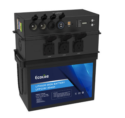 quality Bateria de lítio portátil de 12,8 V RV 300Ah 3840Wh Modo de carregamento CC / CV factory