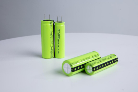 18650 Bateria de íon de lítio LTO 2.4V 1500mAh Com Tempo de Vida de Ciclo Alto
