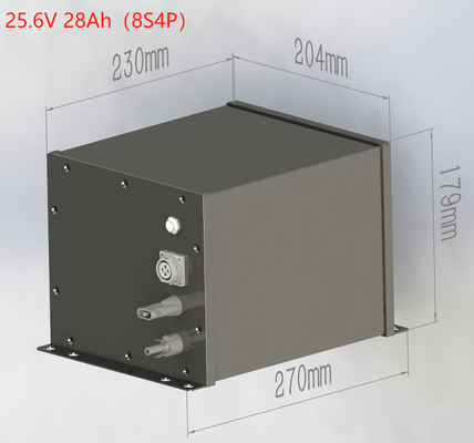 Bateria de luz solar de rua personalizada LiFePO4 Bateria de lítio de lâmpada LED 24V 25.6V 28Ah