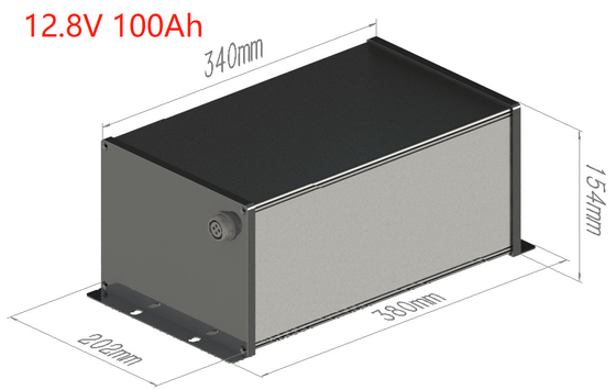 LiFePO4 12V 100Ah Solar Street Light Bateria de lítio BMS MPPT tudo em um