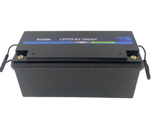 25.6V 100Ah LFP LiFePO4 Lithium Battery Pack com BMS para Sistema Solar Doméstico