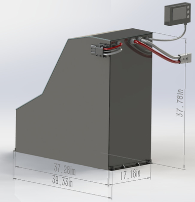 Bateria de fosfato de ferro de lítio de 96V 460Ah para empilhadeira de forma especial