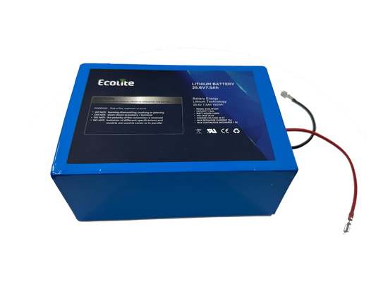25.6V 7.5Ah LifePO4 Bateria de ferro de lítio para rastreador solar com BMS