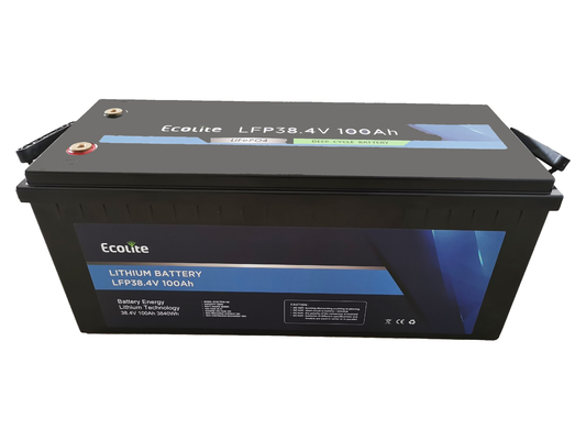 38.4V 100Ah LiFePO4 Bateria de Lítio Suporte máximo 4 Em BMS integrado paralelo