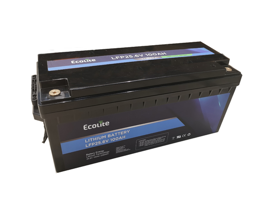 25.6V 100Ah Rv Baterias Solar Home Armazenamento de energia Lifepo4 Bateria Bateria de lítio