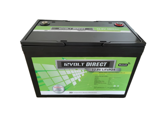 Armazenamento de energia para casa recarregável Solar RV Marine 12V 100Ah 120Ah 200Ah LiFePO4 Bateria de íons de lítio