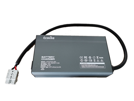 29.2V 25A Carregador de bateria de lítio LiFePO4 de alto desempenho Para várias baterias de lítio