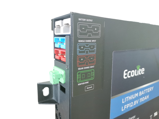 Bateria leve LiFePO4 12V 110Ah RV de lítio ferro fosfato com ecrã LED