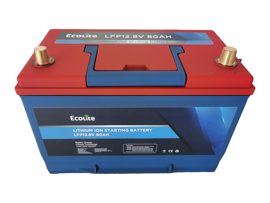 ECOLITE LiFePO4 Bateria de Lítio Ferro Fosfato com 1200 CCA Bateria de arranque de automóveis