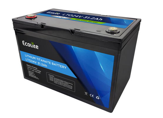 Longo ciclo de vida LTO24-30 24V 31.2Ah Bateria de titaniato de lítio 748.8Wh