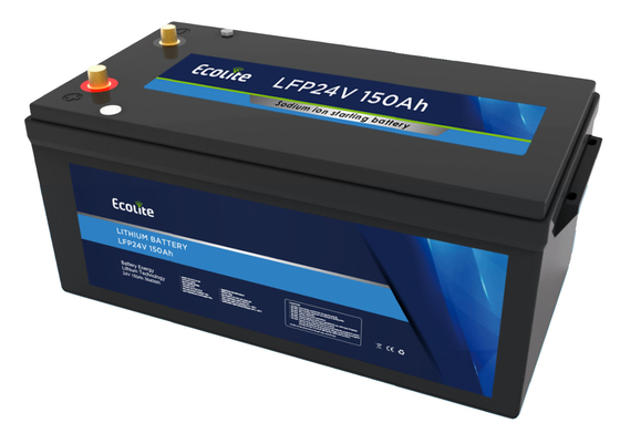 ECOLITE personalização carregamento rápido 24V 150Ah LiFePO4 bateria de lítio para caminhão