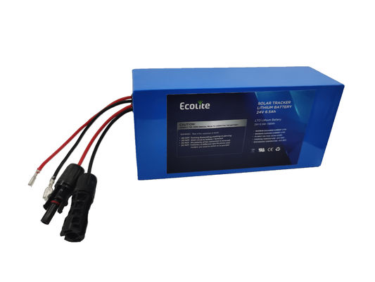 Bateria Ecolite 25.6V 6.5Ah 7.8Ah de Titanato de Lítio para Rastreador Solar com Função MPPT Integrada