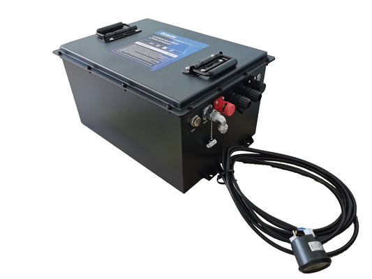 Bateria de iões de lítio PO4 de alto desempenho 51.2V 105Ah para carrinhos de golfe e utilitários