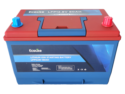 LiFePO4 bateria de lítio para arranque de carro 12.8V 80Ah Bateria de arranque